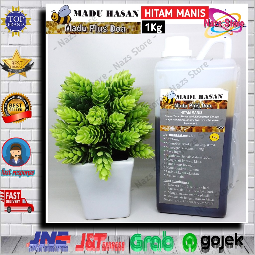

Madu Hitam Manis Kalimantan Hasan Plus Doa 100% Asli & Murni 1Kg