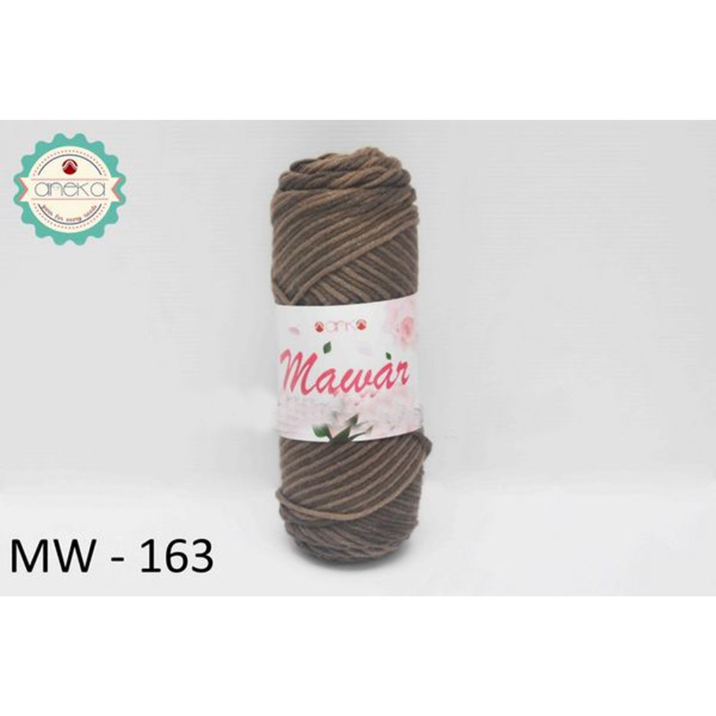 Benang Rajut Mawar / Soft Acrylic Yarn / Milk Cotton Worsted / Katun Susu - 163