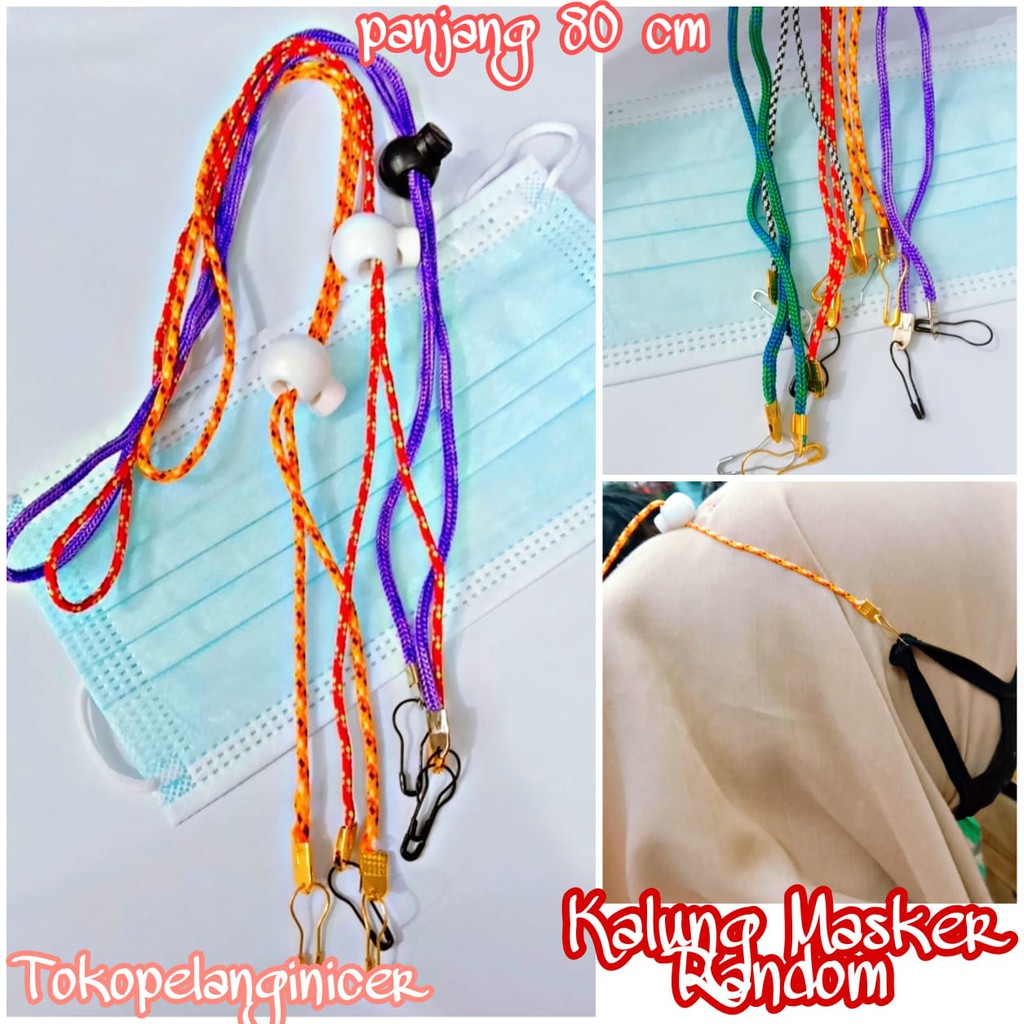 STRAP MASKER STOPER mix polos korea Kalung masker hijab lanyard Tali Gantungan Masker kalung Hijab