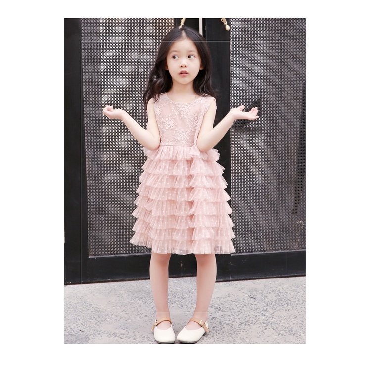 Dress Anak Perempuan Princess Pesta Fluffy Mermaid Impor Premium