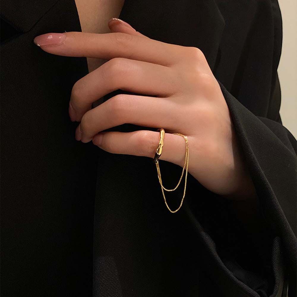 Needway  4Pcs/Set Hoop Earrings Punk Fashion Jewelry Earrings Set Women Chain Tassel Metal Korea Hip Hop Ear Cuff/Multicolor