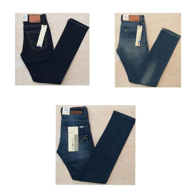 WU1I CELANA JEANS PANJANG PRIA SLIMFIT ENERGIE IMPORT ORIGINAL - BIRU MUDA IO1C