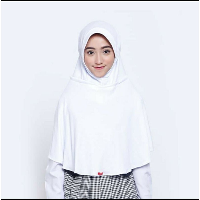 ZOYA Jilbab Hijab Kerudung Sekolah Bergo Sukses Size Mini Midi Maxi Putih ORIGINAL ZOYA HEIQ