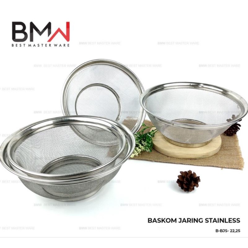 Baskom Saringan Stainless/ Baskom Cuci Sayur