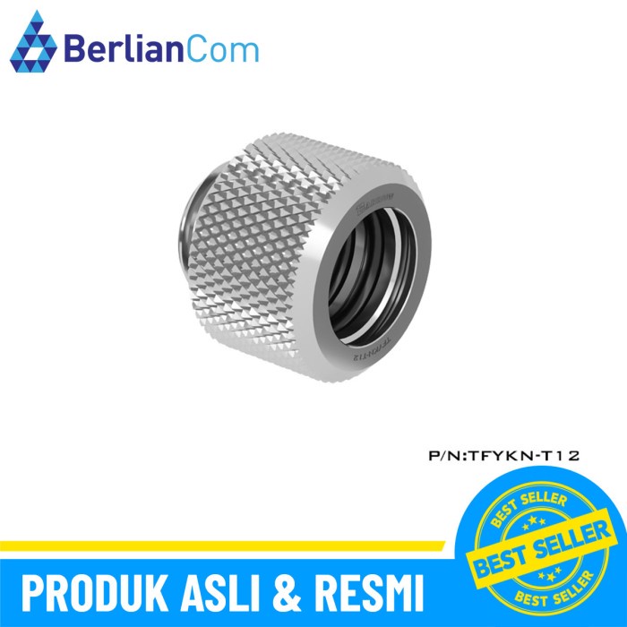 BARROW TFYKN-T12 12mm OD Compression Fitting - Silver