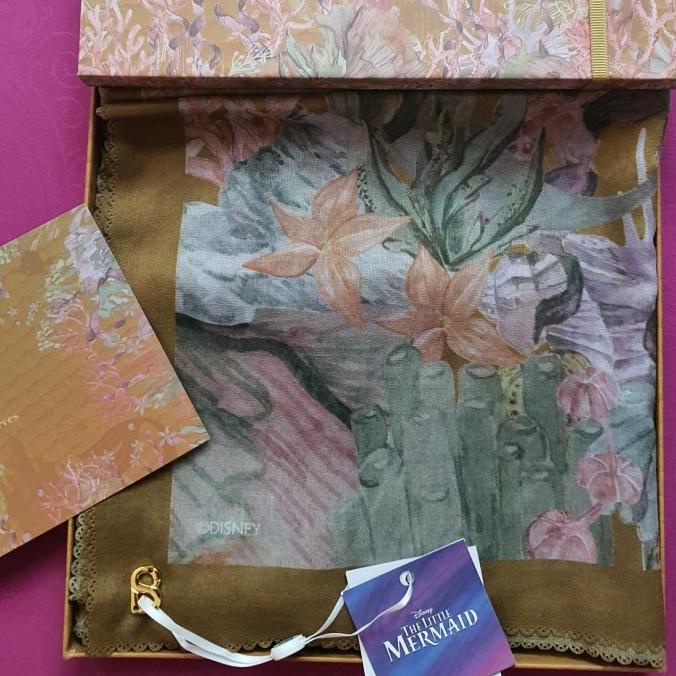 

Buttonscarves Disney Tea Rose, Deep Ocean, Marine, Sorbet, Mustard