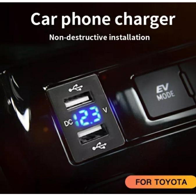 SGA | Dual USB Port Charger Mobil TOYOTA Innova Avanza Xenia