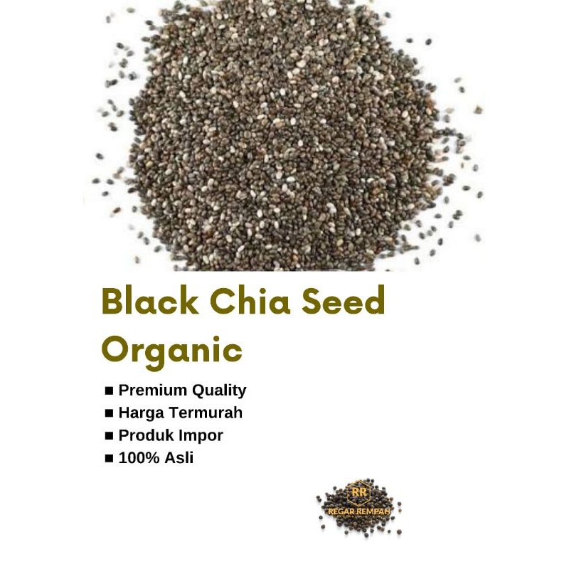 

[500 gram] Black Chia Seed Organic Mexico