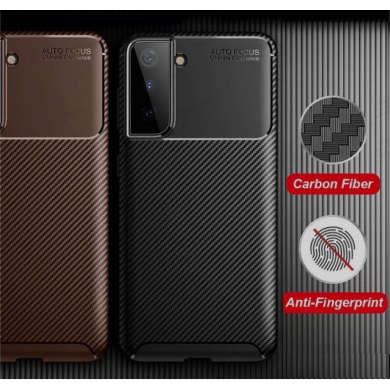 Case Samsung Galaxy S21 PLUS S21 Ultra Softcase Shockproof Carbon Casing Sarung HP