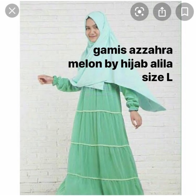 Preloved gamis Az-zahra by hijab alila size L