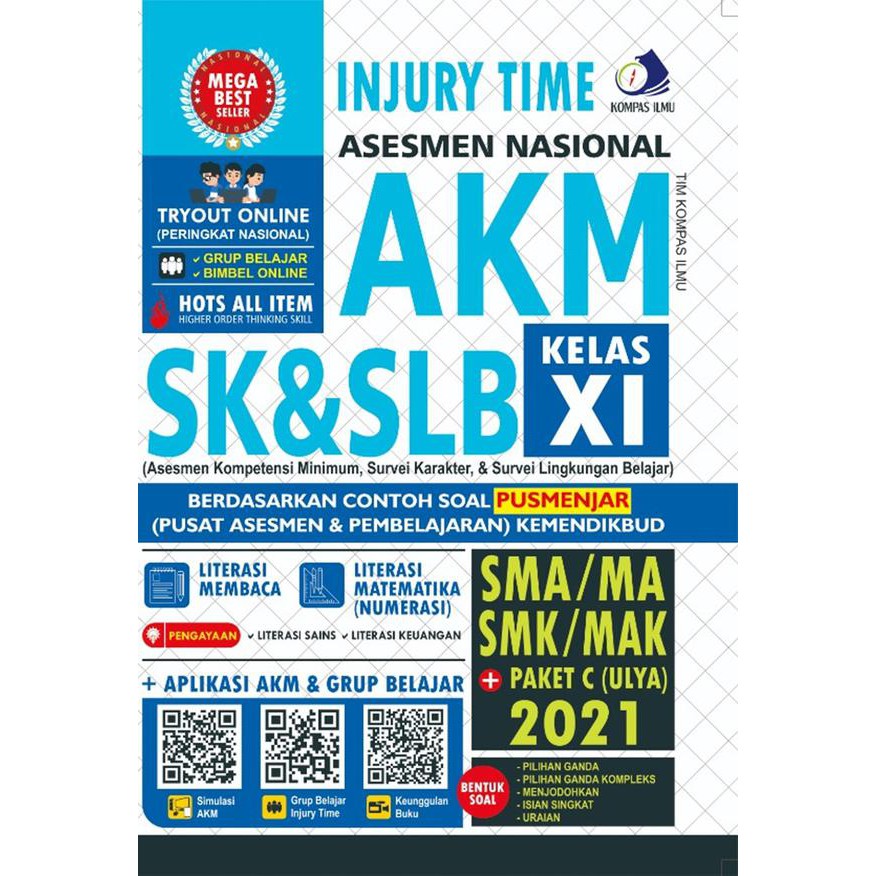 Buku Injury Time Asesmen Nasional Akm Sk Slb Sma Ma Paket C Ulya 2021 Kompas Ilmu Shopee Indonesia