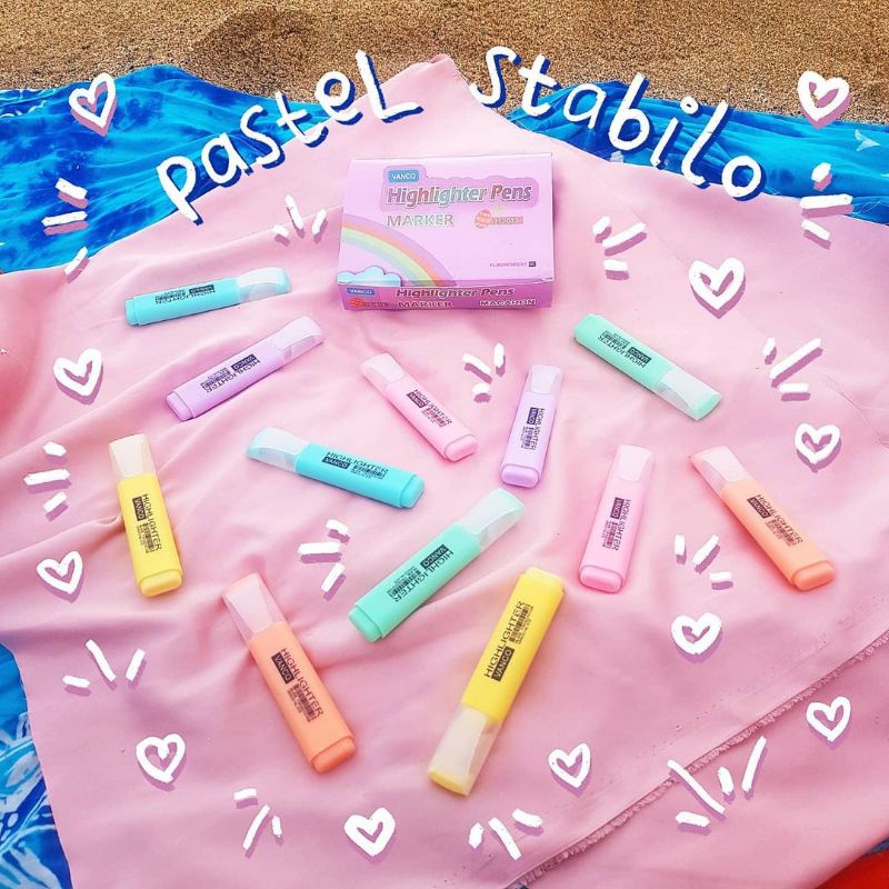 

Pastel Stabilo - Highlighter Warna Pelangi