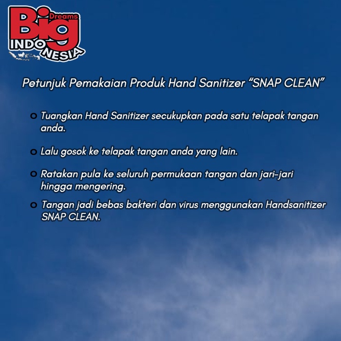 Hand Sanitizer Cair Snap Clean 4 Liter Instant Sameday