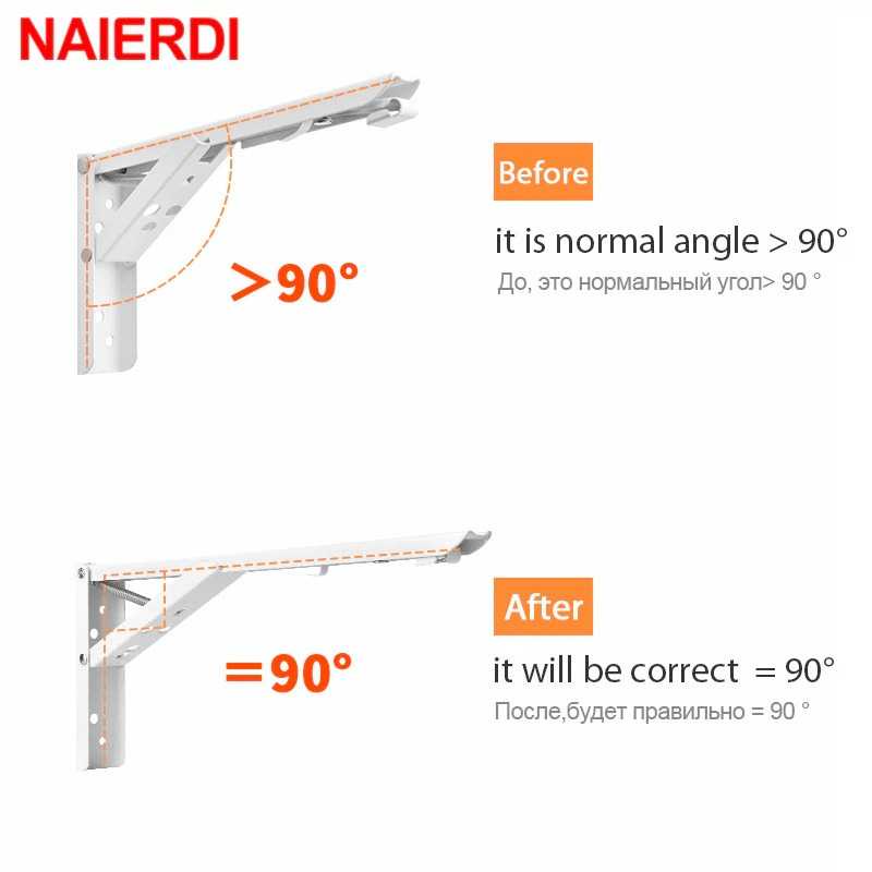 TD-AI Xida Bracket Engsel Siku Stainless Steel Load 60 kg 2 PCS - NED-6112