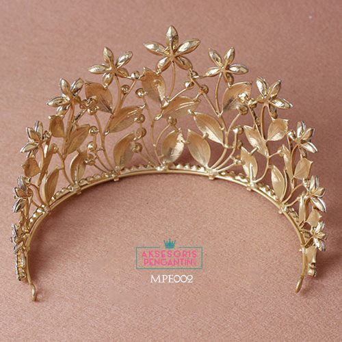 [BISA COD] AKSESORIS RAMBUT WEDDING CROWN HEADPIECE PENGANTIN WEDDING MPE002