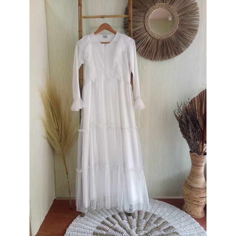 GAMIS PUTIH/OUTER PUTIH/DRESS PUTIH/BAJU PUTIH