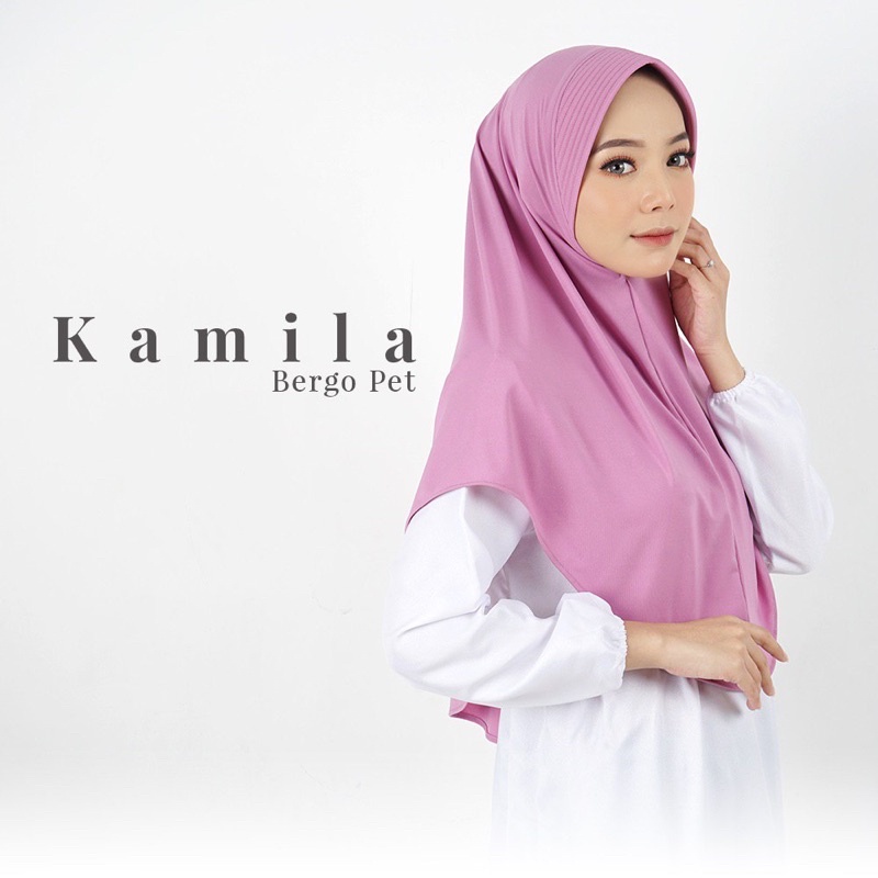 Kamila bergo pet/bergo pet/jilbab bergo pet/jilbab instan