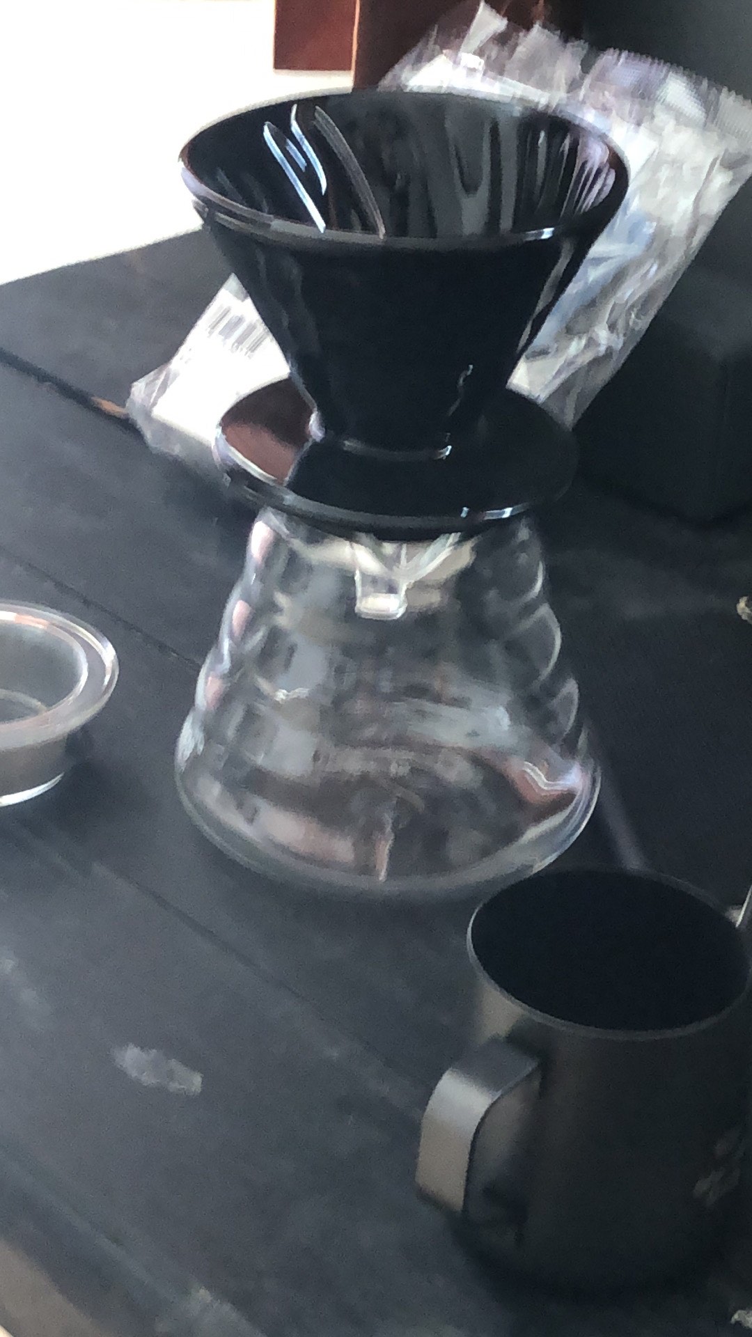 Teko Leher Angsa Ceret Kopi Stainless Steel Gooseneck Kettle V60 Pour Over Drip Maker Pot Hitam