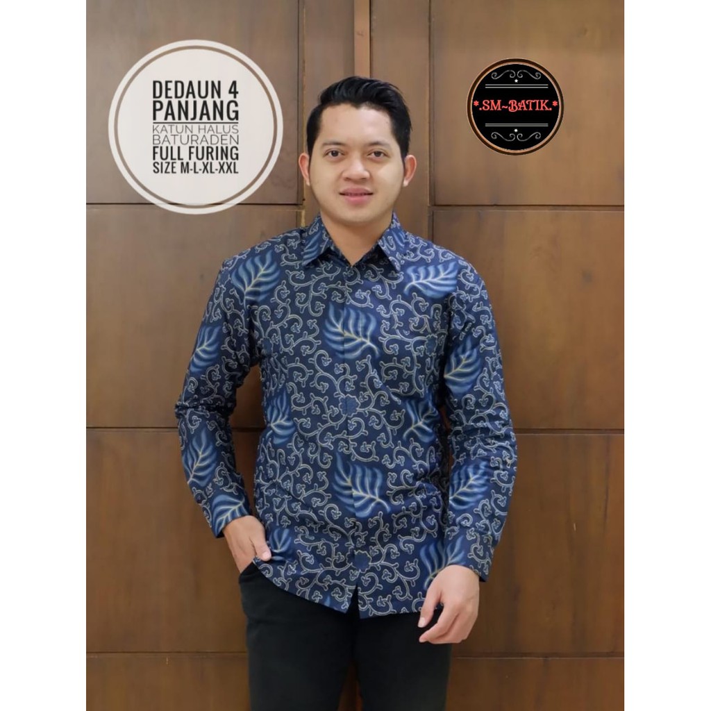 DEDAUN 4 SM BATIKSOLOAMANAH BAJU KEMEJA BATIK SOLO PRIA LENGAN PANJANG PENDEK LAPIS FURING ATASAN PREMIUM MODERN ADITYA 3 ARIESWARA ARIWIBAWA PARANG BIRU 2 PANCASONA WIJOYOKUSUMO NARENDRA JAYANA  WISAKA NARAYA MERAK MERAH ABINAYA ABINAYA 2 BIANTARA