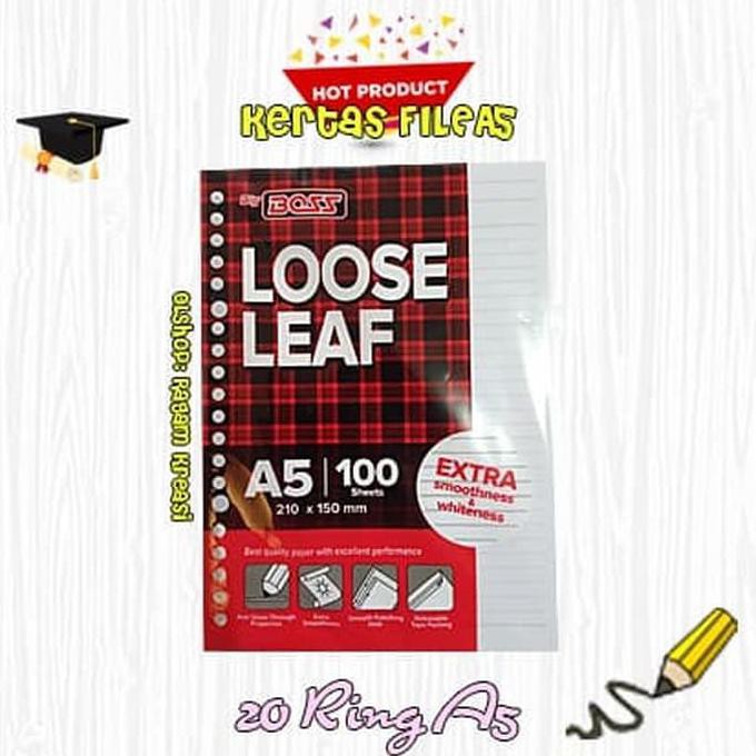 

ISALEl Loose Leaf ( Kertas File) A5 isi 100