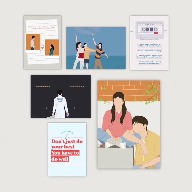 Poster Art Print A5 Merchandise Twenty Five Twenty One K-Drama by Moeru Merch