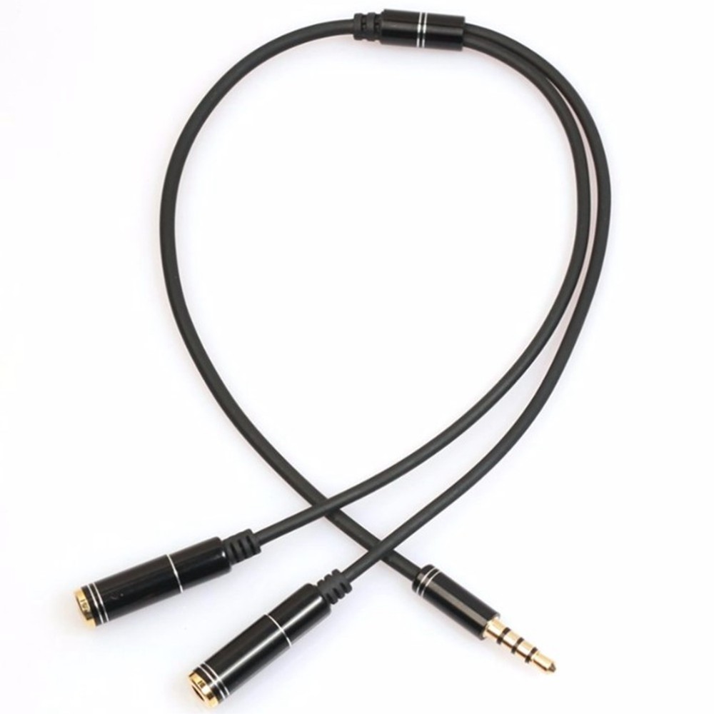 Splitter Audio Dual Female to Male Mic External