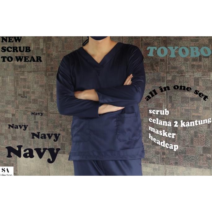 READY Baju OK Toyobo Premium / Baju Jaga / Baju Oka / Scrub / APD