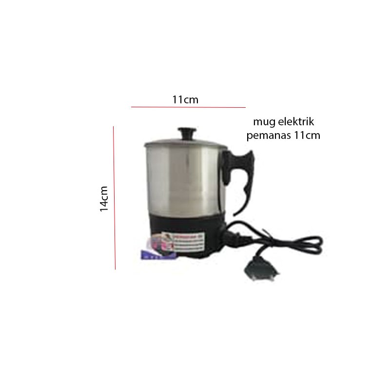 Mug Elektrik Pemanas Air Stainless Elektrik Heating Teko Listrik