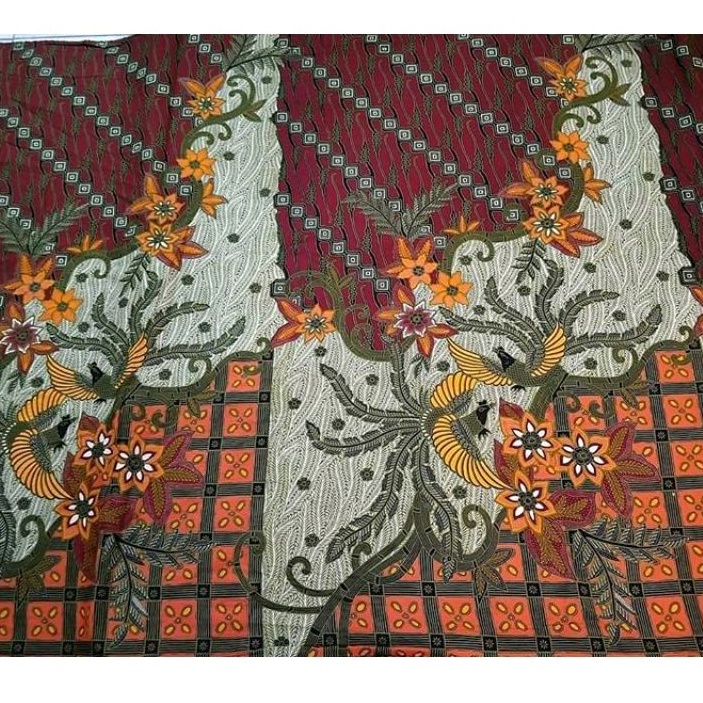 Jual Kain Batik Solo Alusan Manuk Parang Jalar Merah Shopee Indonesia