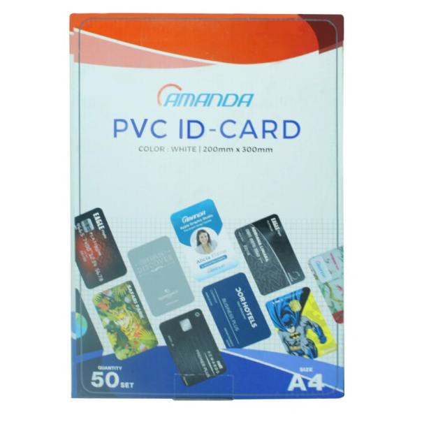

Mutu!...>636YR Kertas PVC Bahan ID Card Instan 50 Sheet Merk Amanda