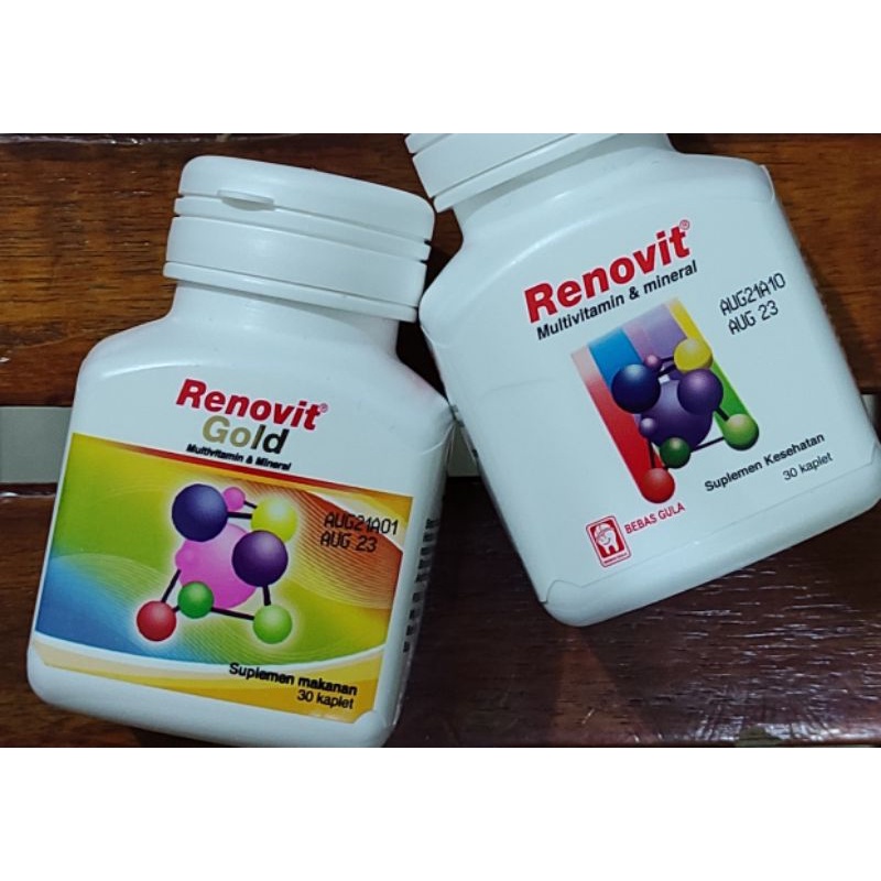 Renovit Multivitamin dan Mineral / Renovit Botol / Renovit Gold