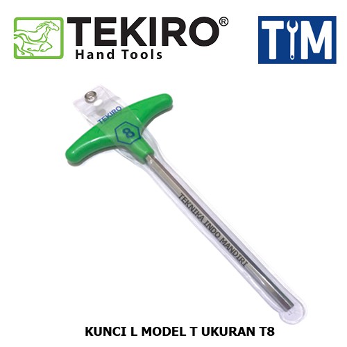 TEKIRO Kunci L Model T ukuran T8