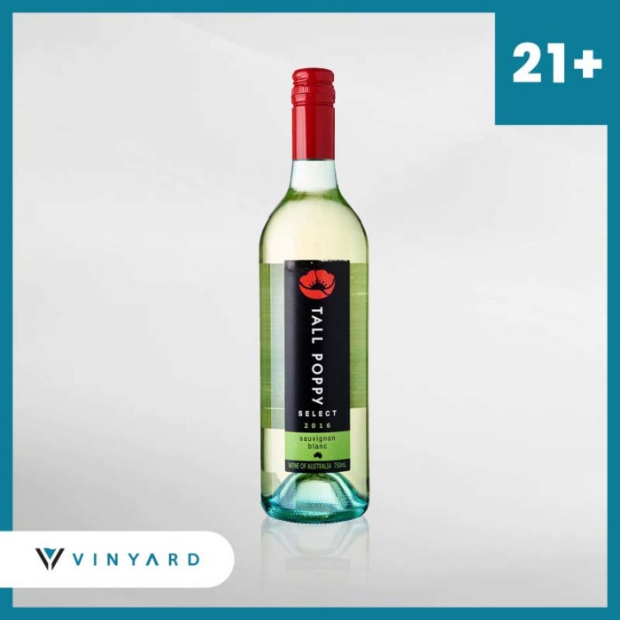 Tall Poppy Sauvignon Blanc 750 Ml ( Original &amp; Resmi By Vinyard )