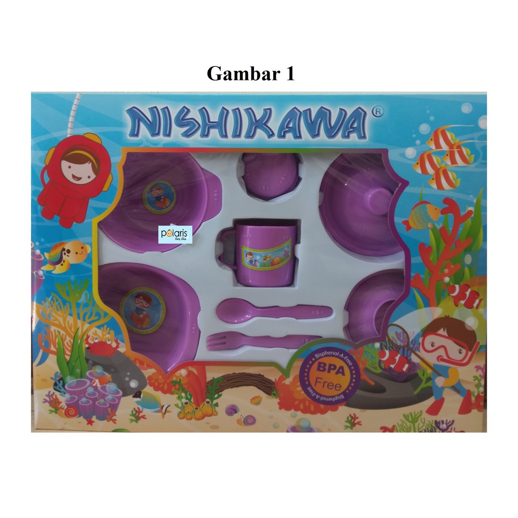 FEEDING SET NISHIKAWA BESAR - SET PERALATAN MAKAN BAYI