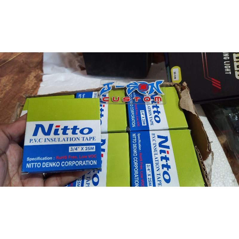 Solasi Nitto Isolasi listrik Nitto PVC hitam