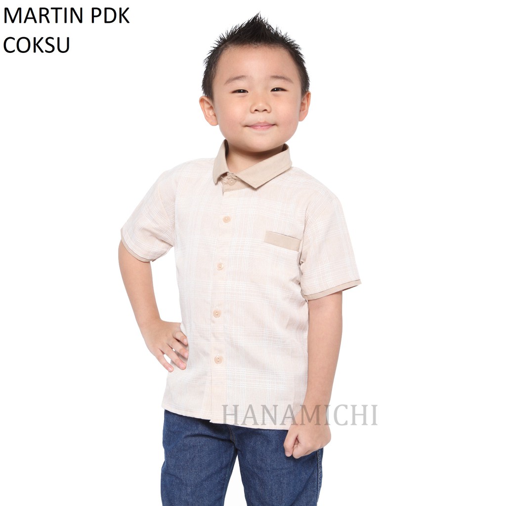 Hanamichi MARTIN Kemeja Anak Lengan Pendek