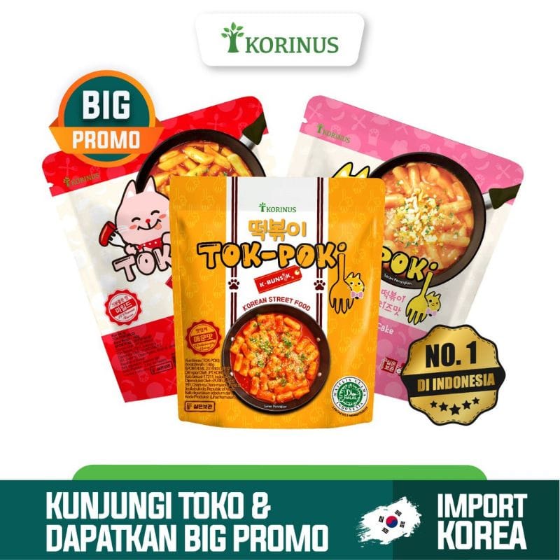 

Korinus K - Bunsik Tokpoki / Tteokbokki / Tokpoki / Tok-Poki Instant Halal Mui