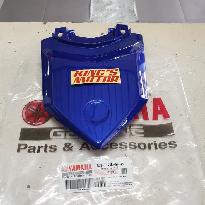 sambungan body, cover tail, stop AEROX 125 BIRU ASLI YAMAHA