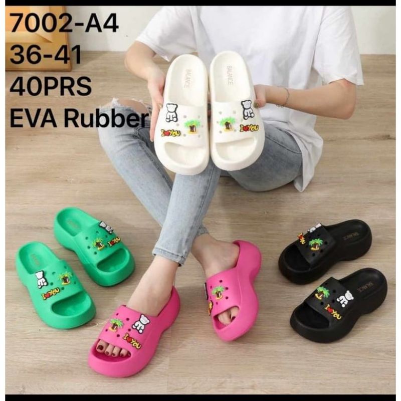 Sandal Balance Eva / Sandal wedges slide i love you