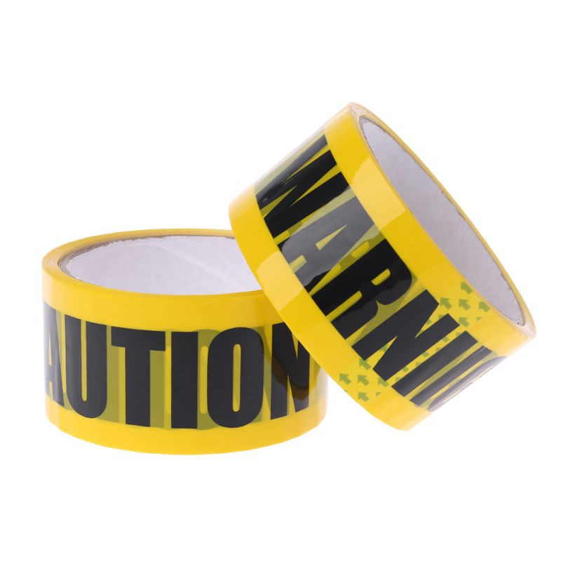 

1 Roll 25m Yellow Opp Warning Tapes Caution Mark Work Safety Adhesive Tapes DIY