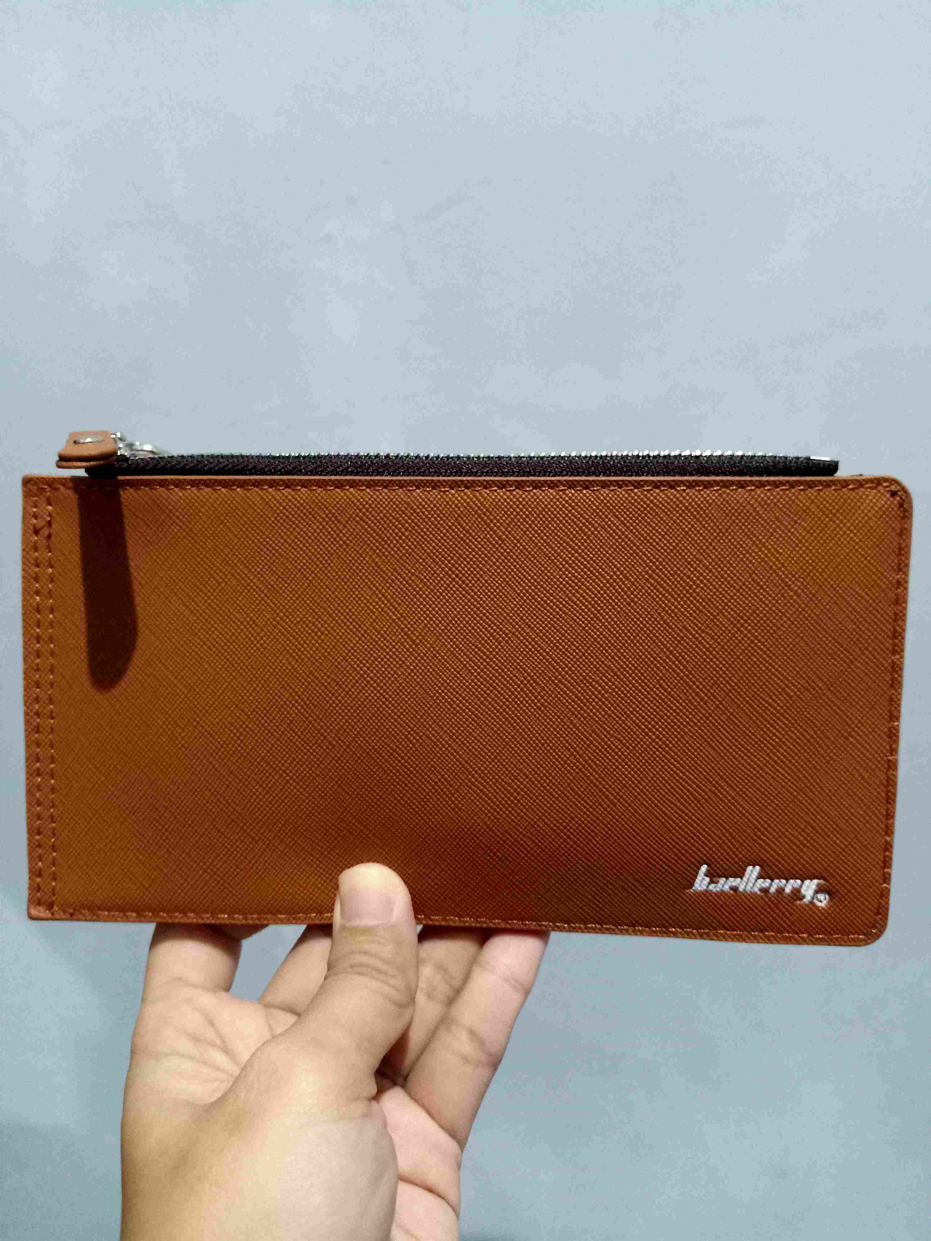 Dompet Kulit Baellerry Double Zipper kartu 18 slot 