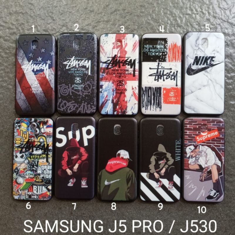 Case gambar Samsung J5 pro J530 motif cowok ( 3 motif ) soft softcase softshell silikon cover casing kesing housing