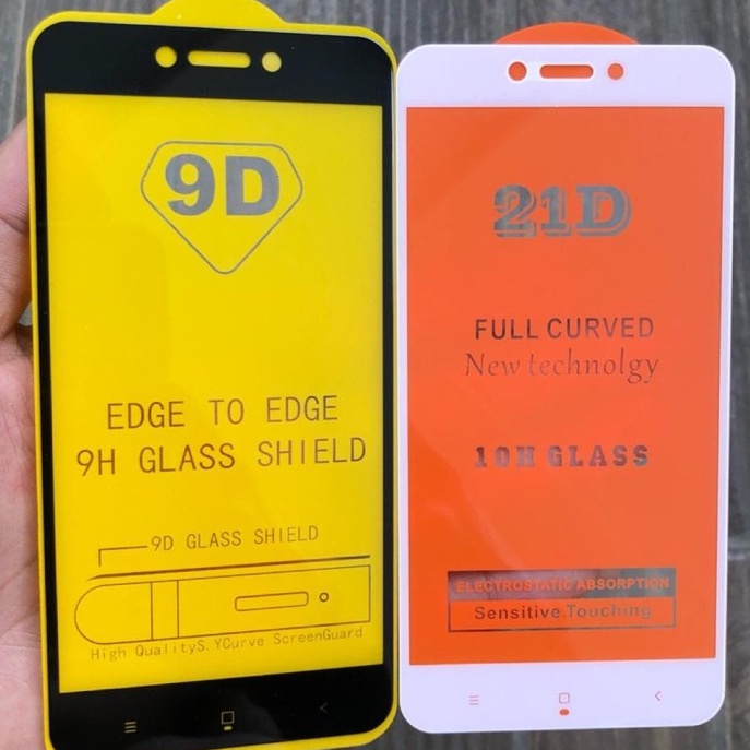 XIAOMI REDMI 3 3S 3 PRO Tempered Glass Full Lem 9D Full Cover Anti Gores Kaca - White_Cell