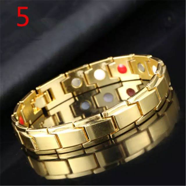 Gelang Kesehatan Gelang Pria Wanita Magnetic Infrared Germanium Hitam Quality