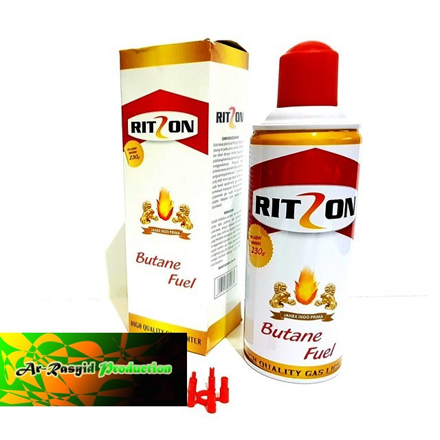 Gas Butane Gas Korek Ritzon Jumbo 230 Gr Refill Isi Ulang Korek Gas