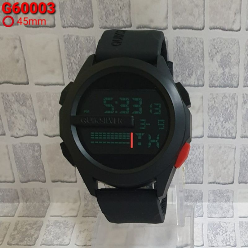 Jam tangan pria Quiksilver drone digital rubber Silicone murah