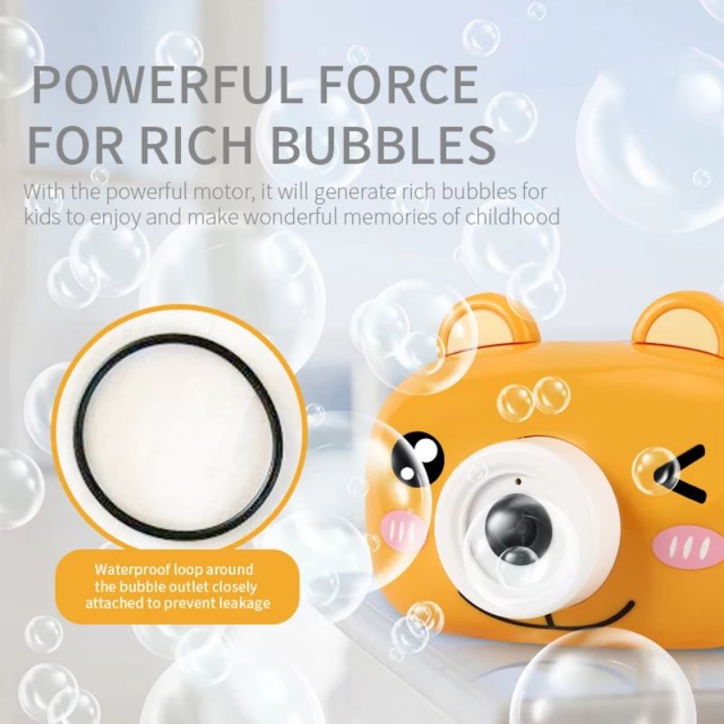 Bubble camera/Kamera bubble/Kamera gelembung/Gelembung elektrik/Mainan bubble elektrik bentuk kamera