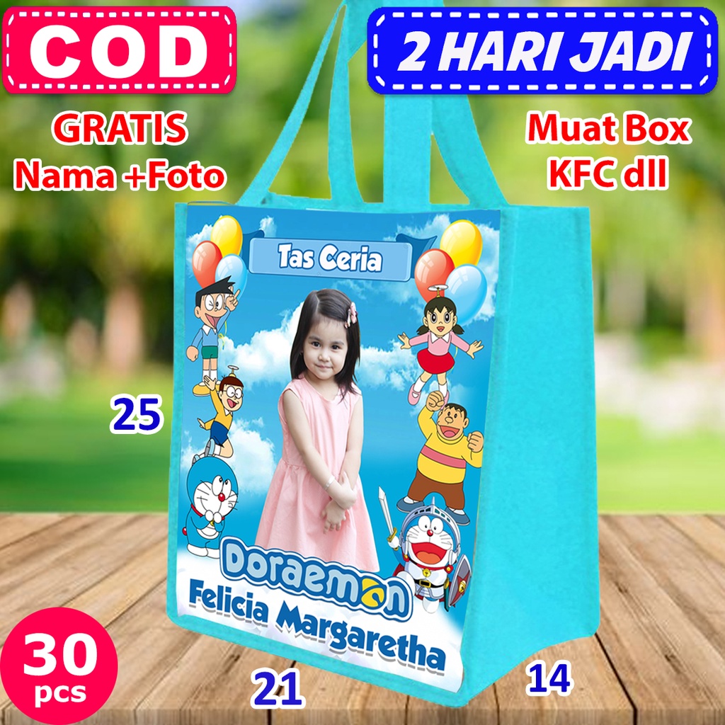 

Tas Ultah Anak / Tas Goodiebag Bagus / Bahan Spunbond Asli dari Kudus