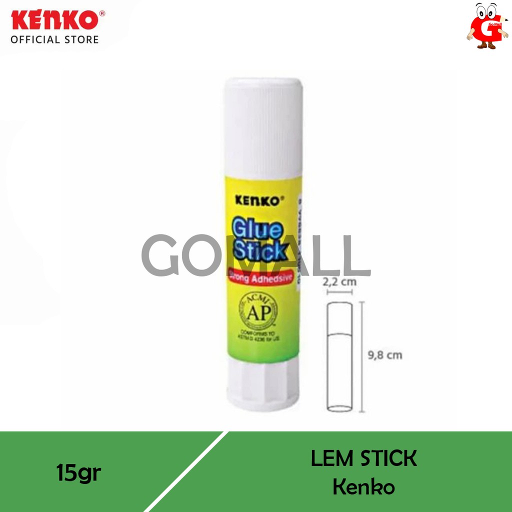 

GLUE STICK KENKO 15 GR / LEM KERTAS KENKO / LEM PUTAR