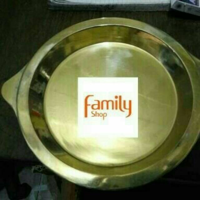 CETAKAN LOYANG MARTABAK MANIS BANGKA 22 CM KUNINGAN ASLI